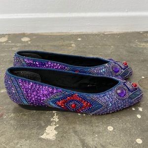 Vintage Beverly Feldman Frankie & Baby Deco Flats